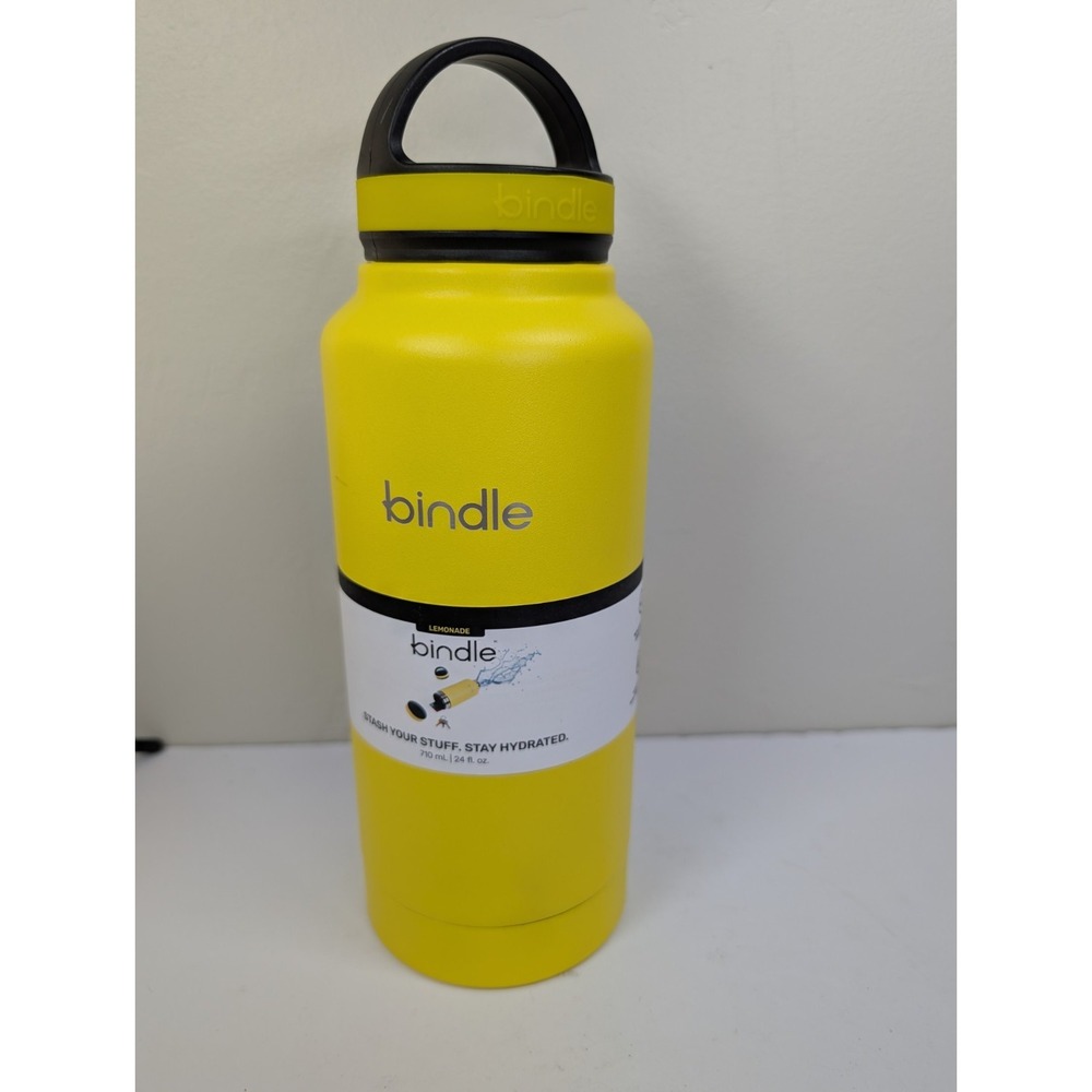 Bindle Sip &‎ Stash Water Bottle 24oz Bottom Storage Vacuum Insulated Complete